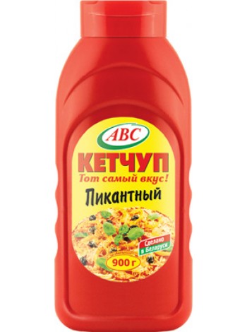 Кетчуп АВС Пикантный 500г*10 пэт бутылка